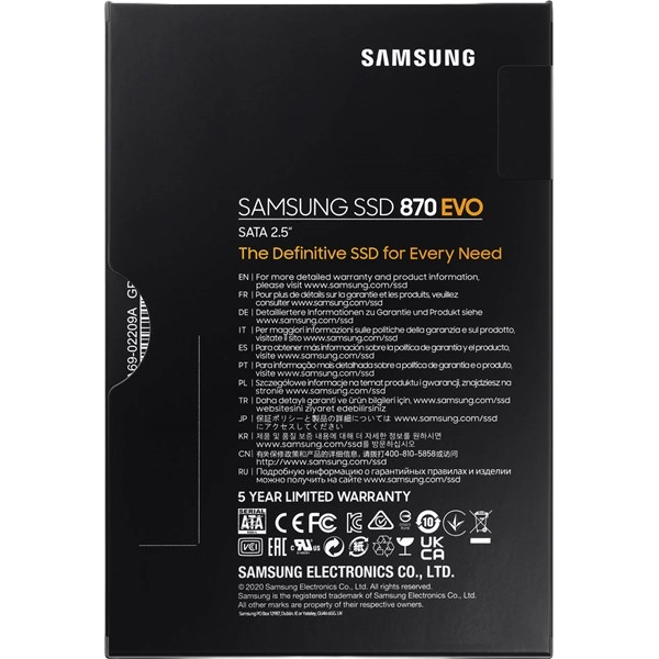 Samsung 2TB 870 EVO Internal SSD, 2.5 inch, SATA III - CCL Computers